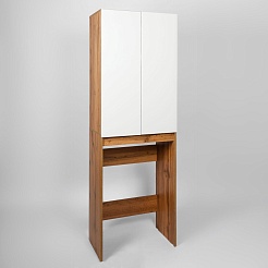 Viant Шкаф пенал Бостон 64.5 под стиральную машину белый/дуб вотан – фотография-2